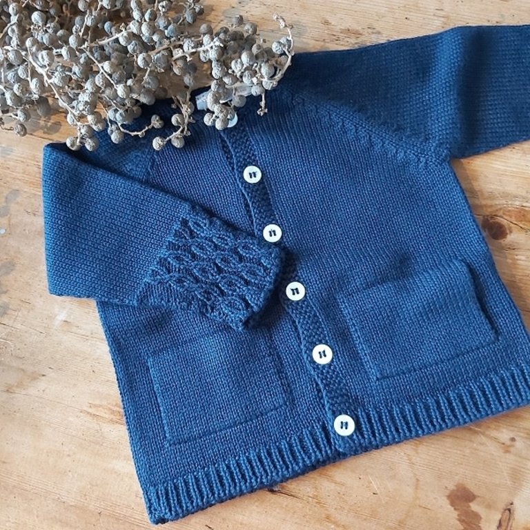 Wedoble Cardigan/vest donker blauw