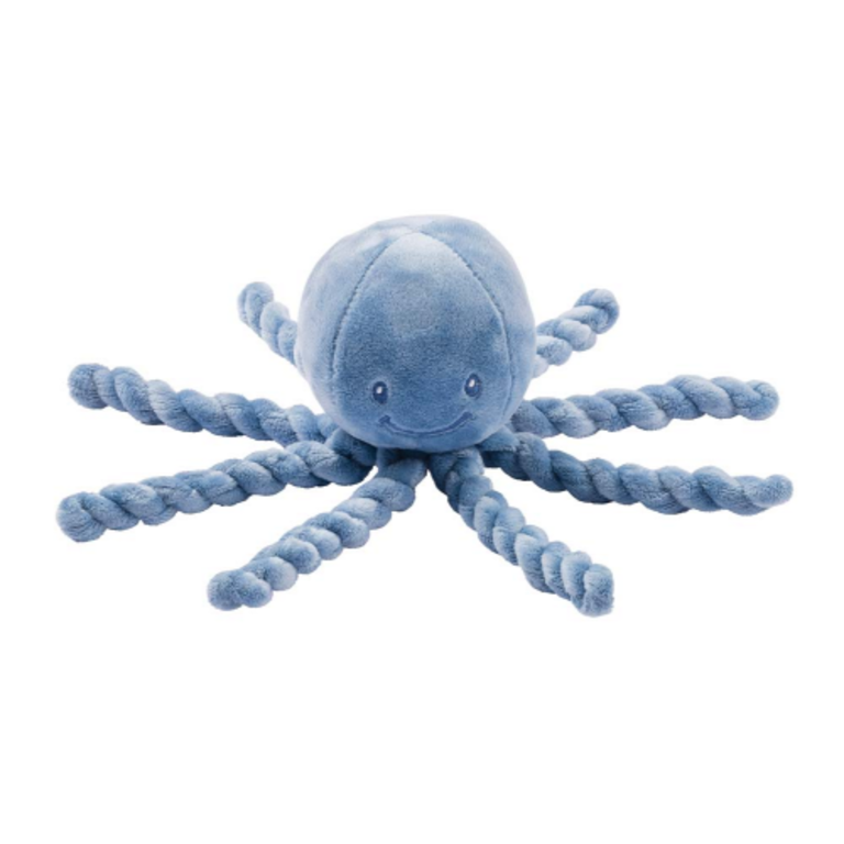 Nattou Nattou Octopus Lapidou Knuffel 23 cm blauw