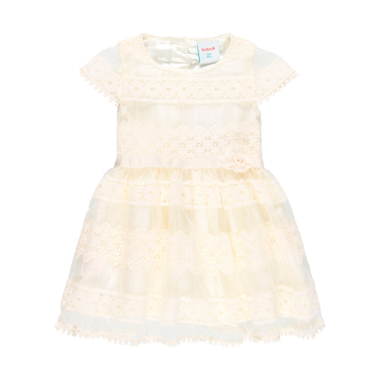 Boboli Tulle dress embroidery for baby girl