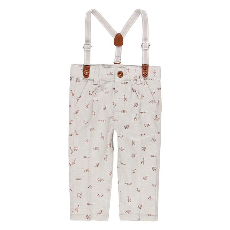 Boboli Linen trousers "animals" for baby boy