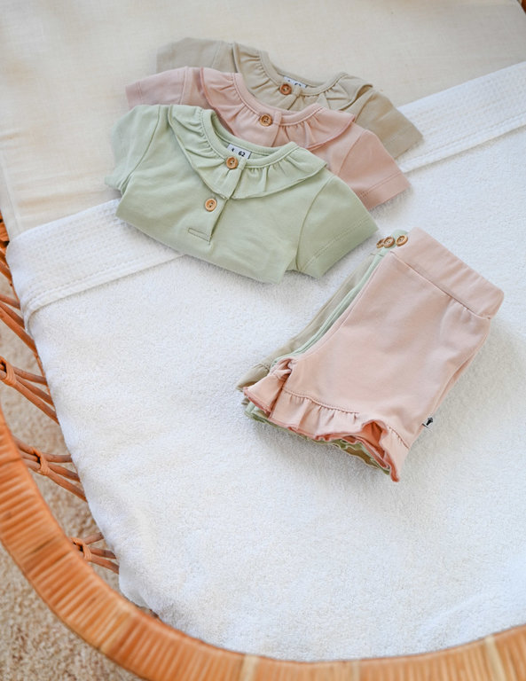 Klein Short Ruffle Peach Whip Pink