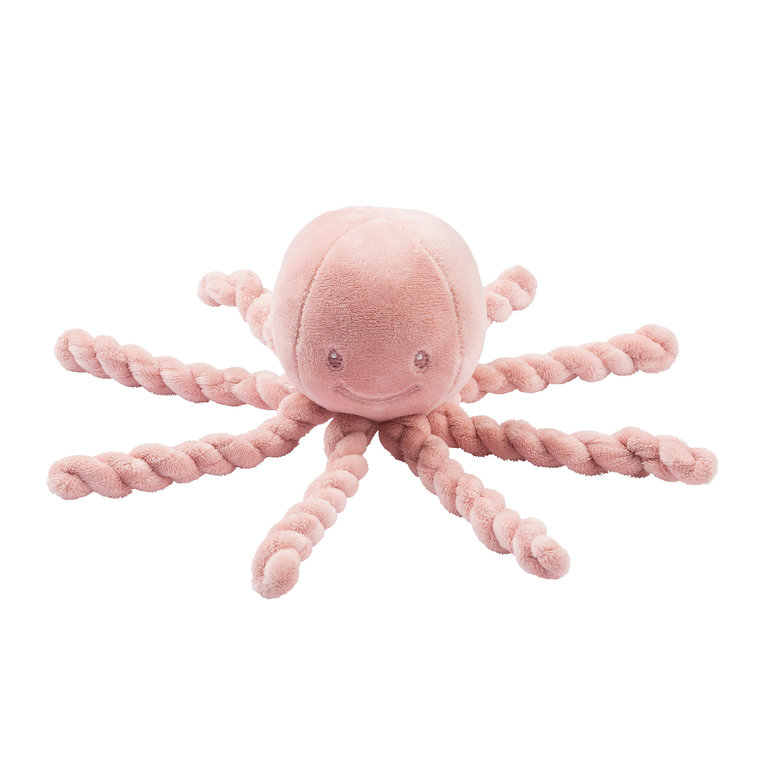 Nattou Nattou Octopus Lapidou Knuffel 23 cm oud roze