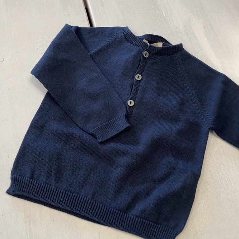 Wedoble Gebreide sweater navy blue