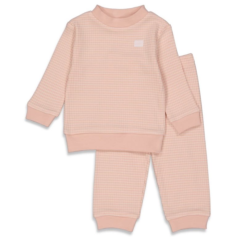 Feetje Pyjama | Wafel  | Old Pink