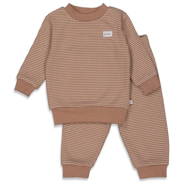 Feetje Pyjama | Wafel | Autumn Special | Brown