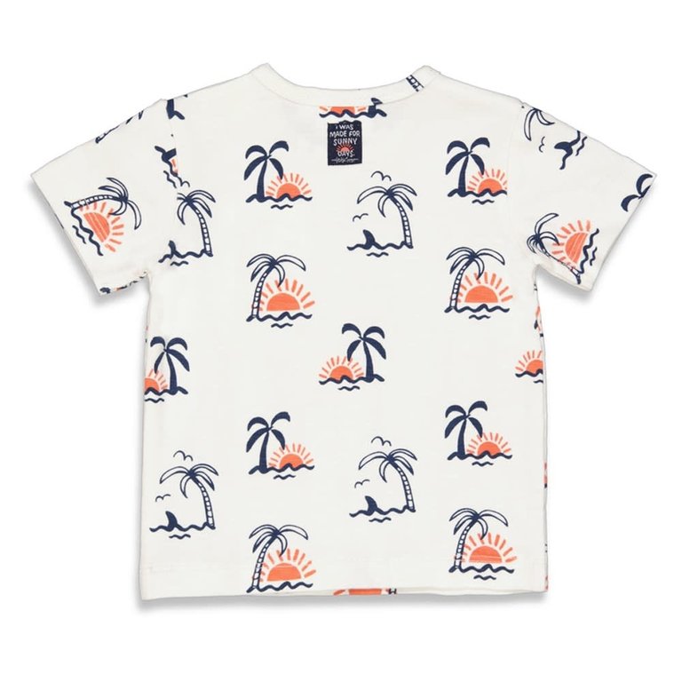 Feetje T-shirt AOP | Sun Chasers | Offwhite