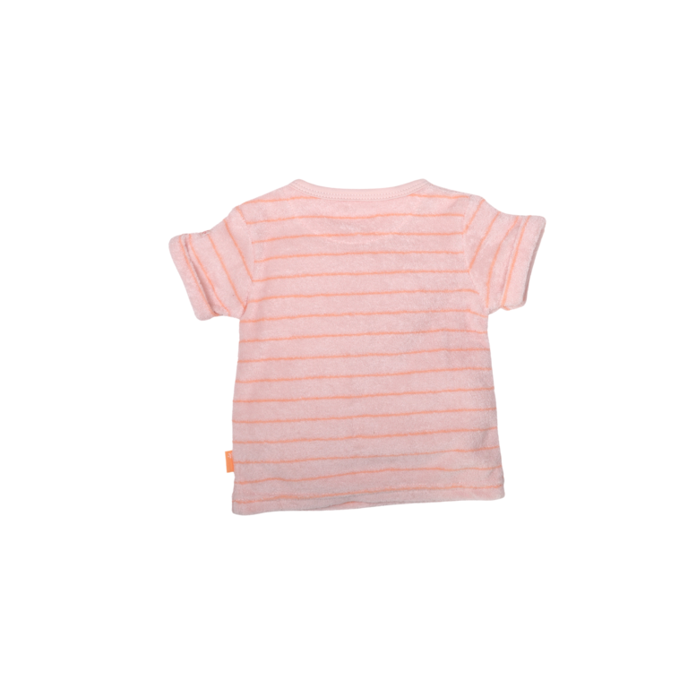 BESS Shirt | short sleeve | Pocket Striped | Pink