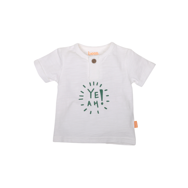 BESS Shirt | short sleeve | Yeah! | White