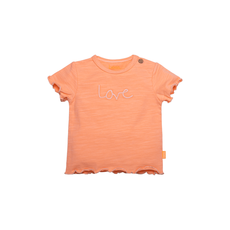 BESS Shirt | short sleeve | Love | Peach