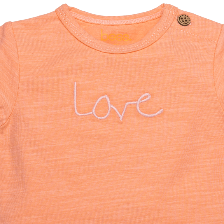 BESS Shirt | short sleeve | Love | Peach