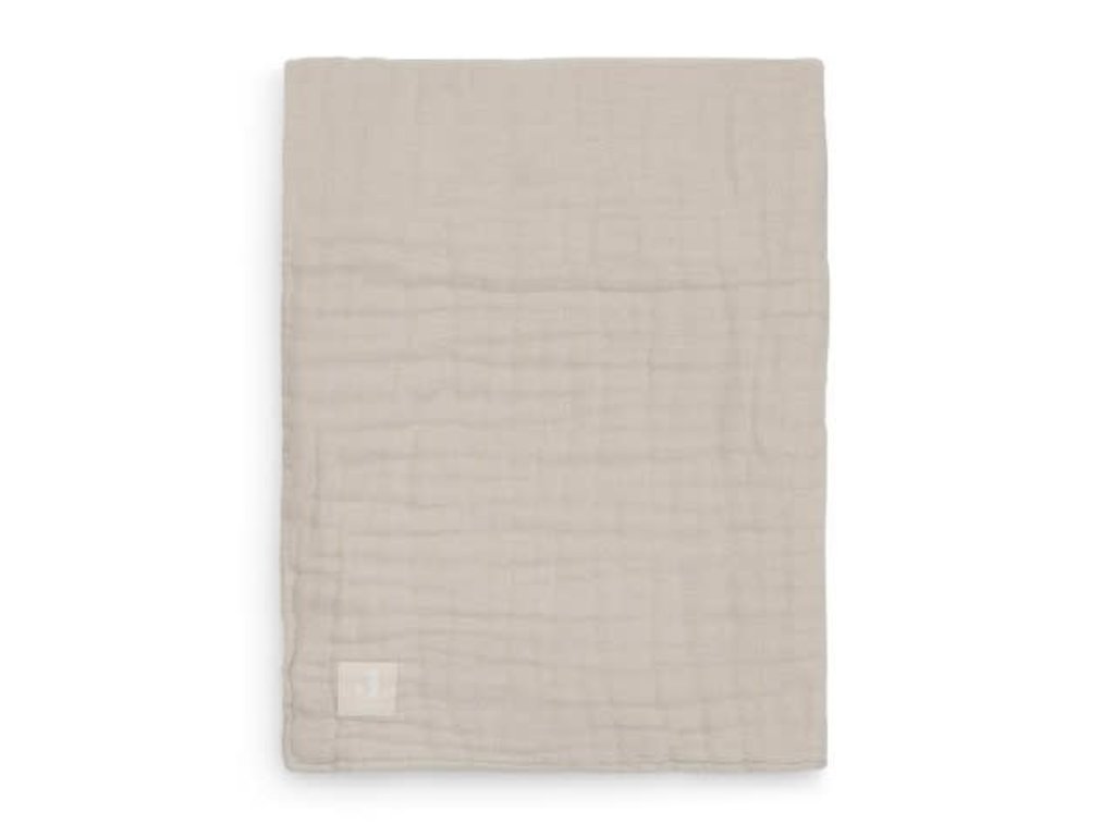 Jollein Deken | Wrinkled cotton | 120x120cm | Nougat