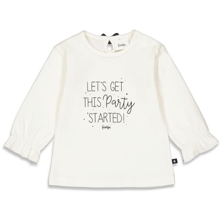 Feetje Longsleeve | Party Girl | Offwhite