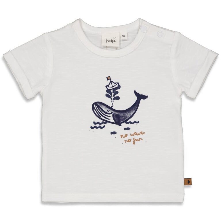 Feetje T-shirt - No Waves, No Fun white