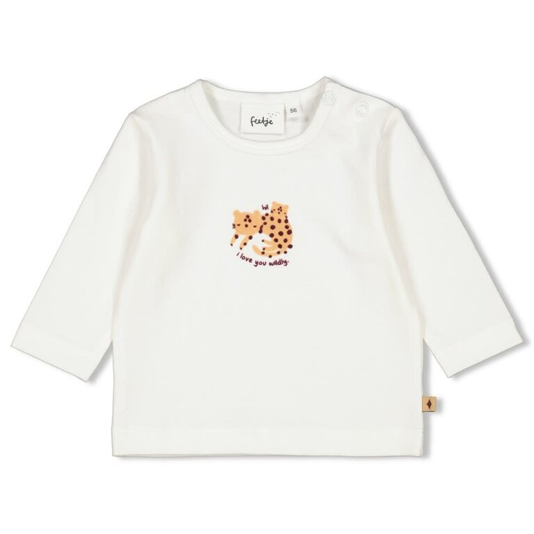 Feetje Longsleeve | Tiny Roar | Offwhite