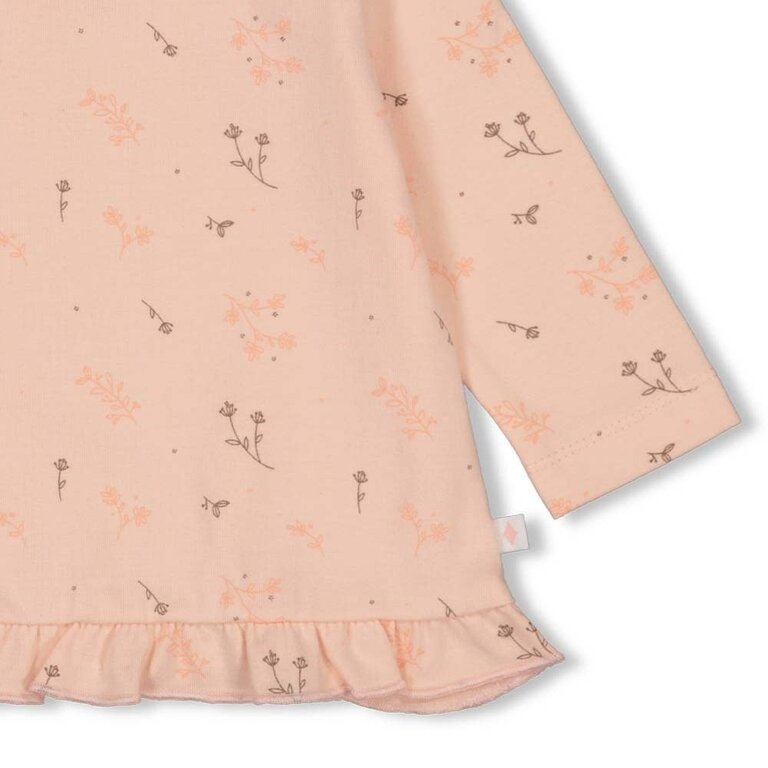 Feetje Longsleeve AOP | Moonlight Flowers | l.Roze