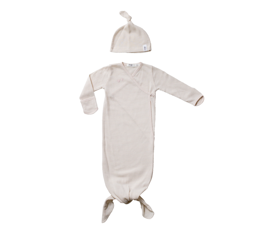 Snoozebaby new born cocoon incl hat | Peach Blush
