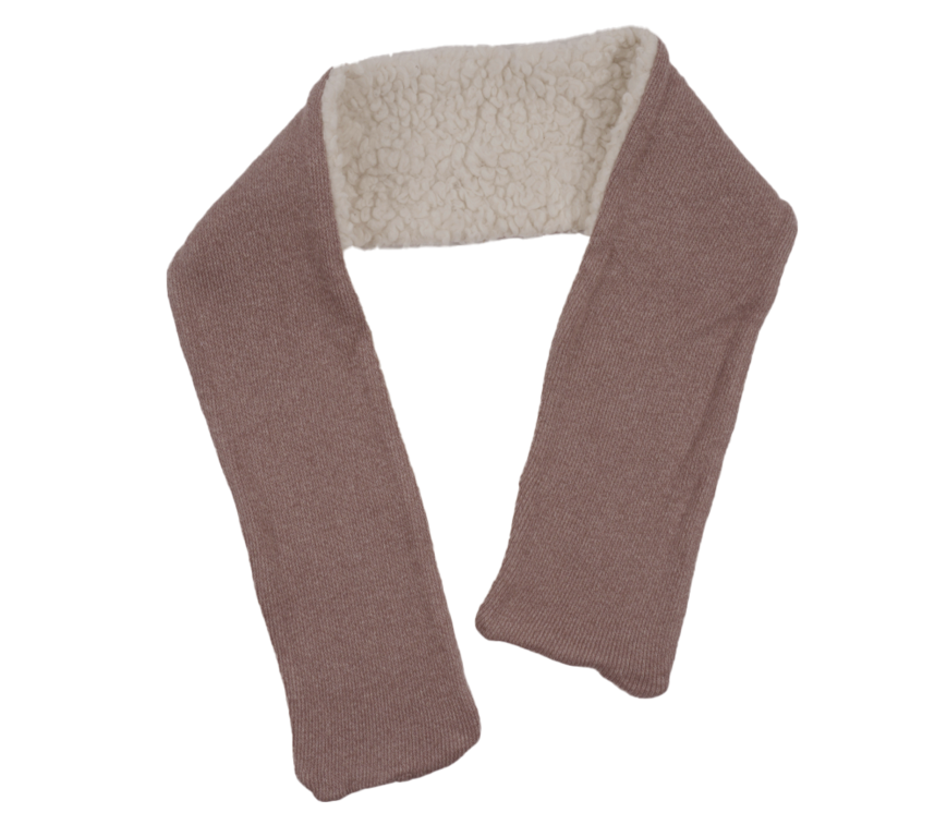 Riffle Outdoor Scarf Quilt  | Teddy/Knitted Combo Pink