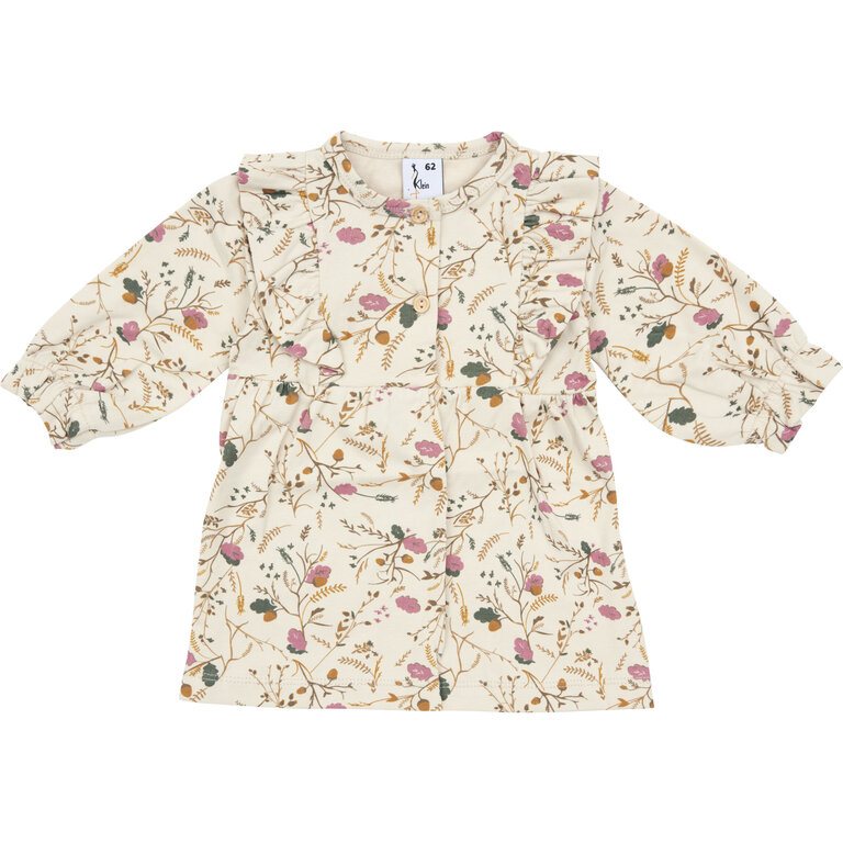 Klein Dress Ruffle | AOP Flower/Acorn