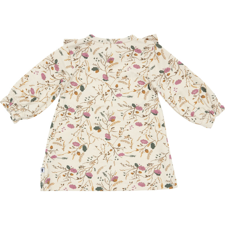 Klein Dress Ruffle | AOP Flower/Acorn