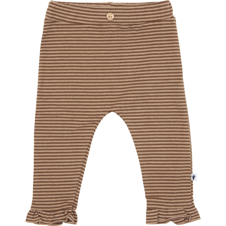 Klein Trousers Ruffle | Stripe Burro/Rawhide