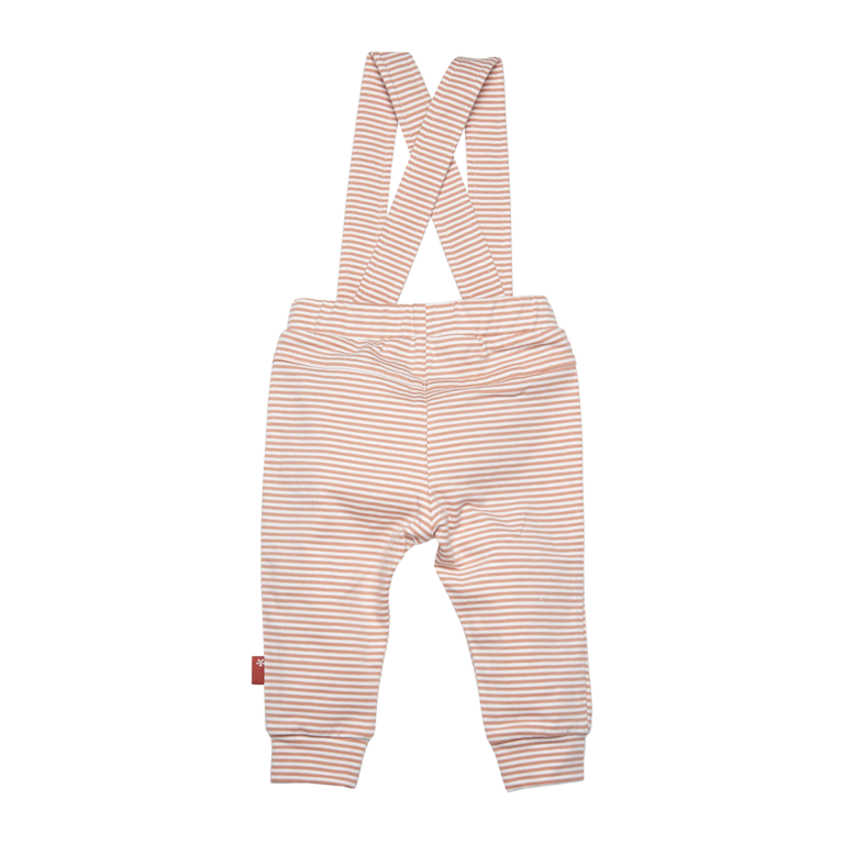 BESS Dungaree Striped | Dusty Rose