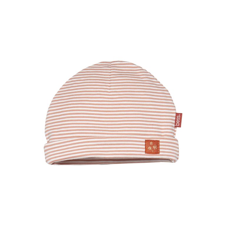 BESS Hat Striped | Dusty Rose