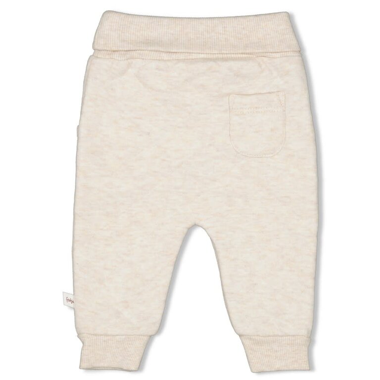 Feetje Broek | Little Forest Friends | Offwhite melange