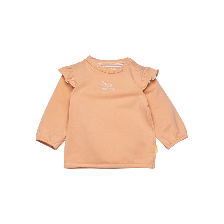 BESS Shirt Ruffles | Peach