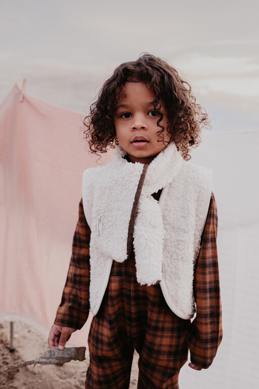 Riffle Gilet | Teddy Off White