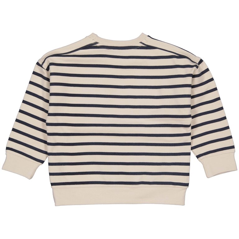 Levv Oversized Sweater | AOP Blue Stripe | MERIJNLS241