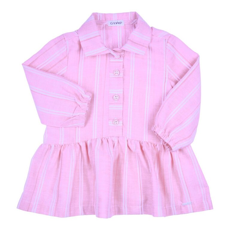 Gymp Dress Gwenny | Light Pink - White