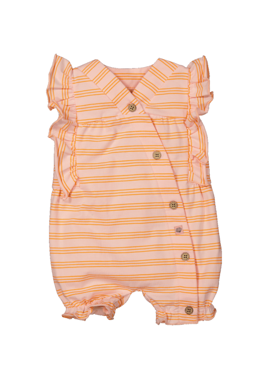 BESS Playsuit Striped | Strawberry Pink | 241124-076