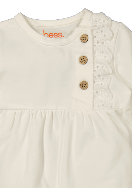 BESS Suit l.sl. Ruffles Embroidery | White | 241125-001