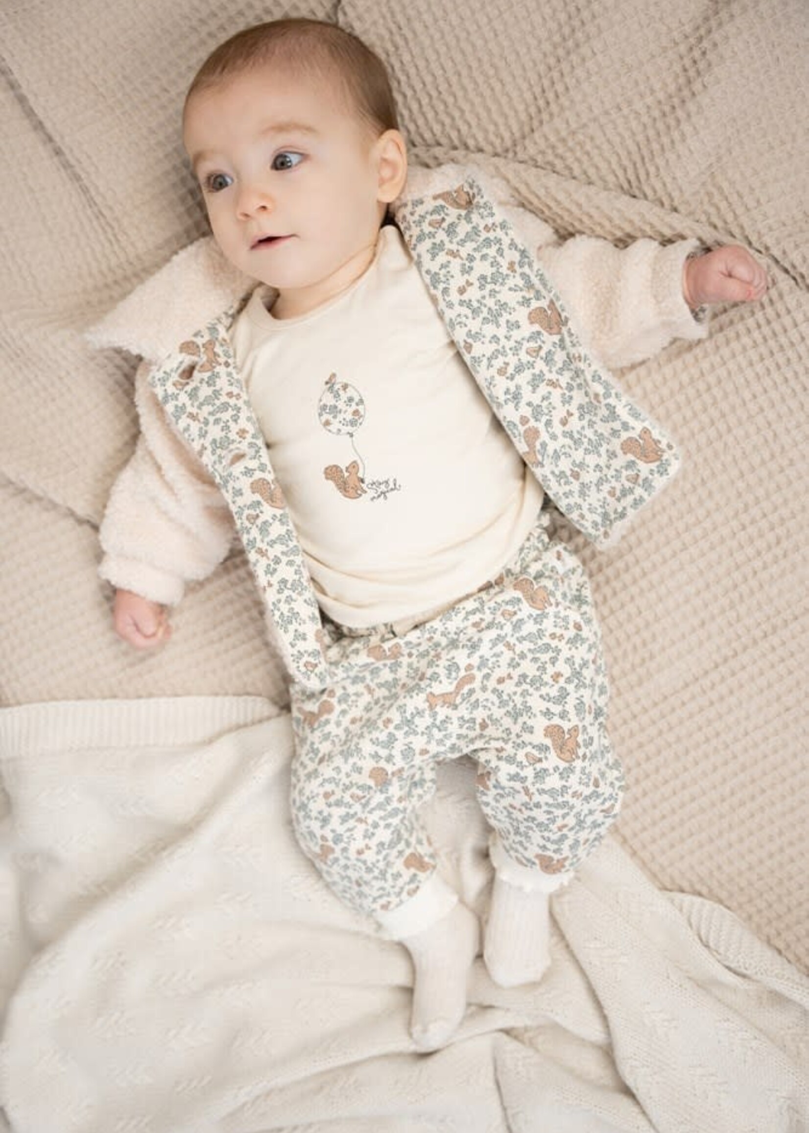 Feetje Broek ruches AOP - Stay Magical | Offwhite