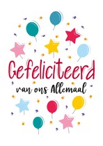 Gefeliciteerd van ons allemaal