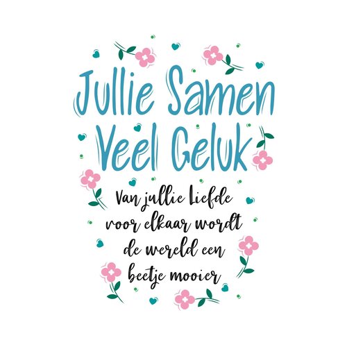 Jullie samen veel geluk