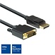 Ewent ACT Displayport - DVI M/M 1.8M Ewent ACT Displayport - DVI M/M 1.8M