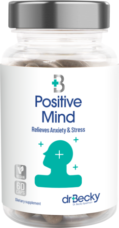 Dr Becky Positive Mind |  Formule tegen Stress en Spanning | 60  Vegan capsules Dr Becky Positive Mind |  Formule tegen Stress en Spanning | 60  Vegan capsules