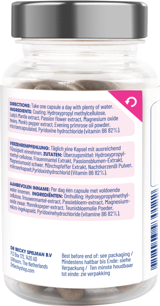 Dr Becky PMS | Premenstrual Formula | 60 Vegan capsules