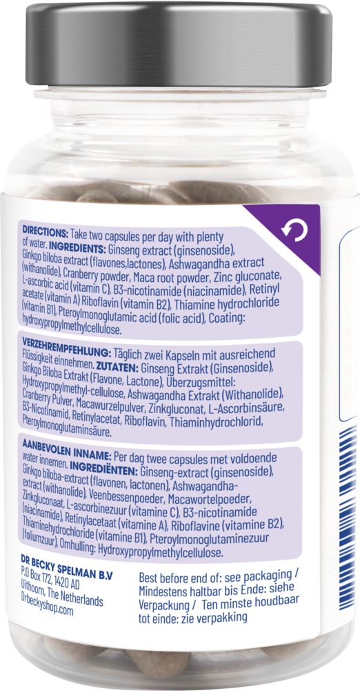 Dr Becky Agent Provocateur | Libido Female | Aphrodisiac | 60 Vegan capsules Dr Becky Agent Provocateur | Libido Female | Aphrodisiac | 60 Vegan capsules