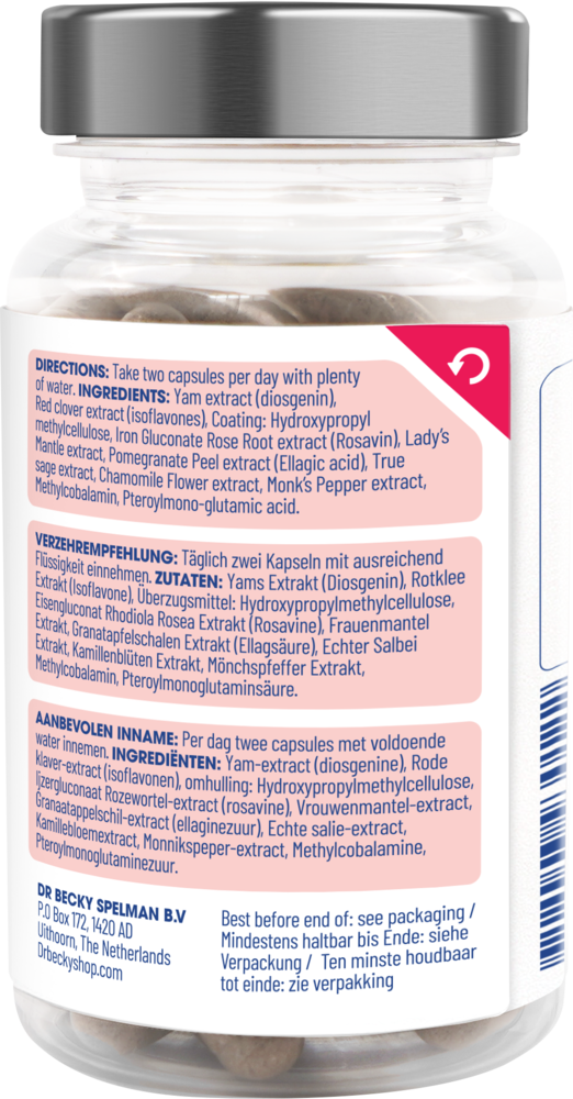 Dr Becky Menopause | Overgang Balans | 60 Vegan capsules