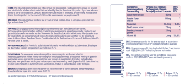 Dr Becky PMS | Premenstrual Formula | 60 Vegan capsules