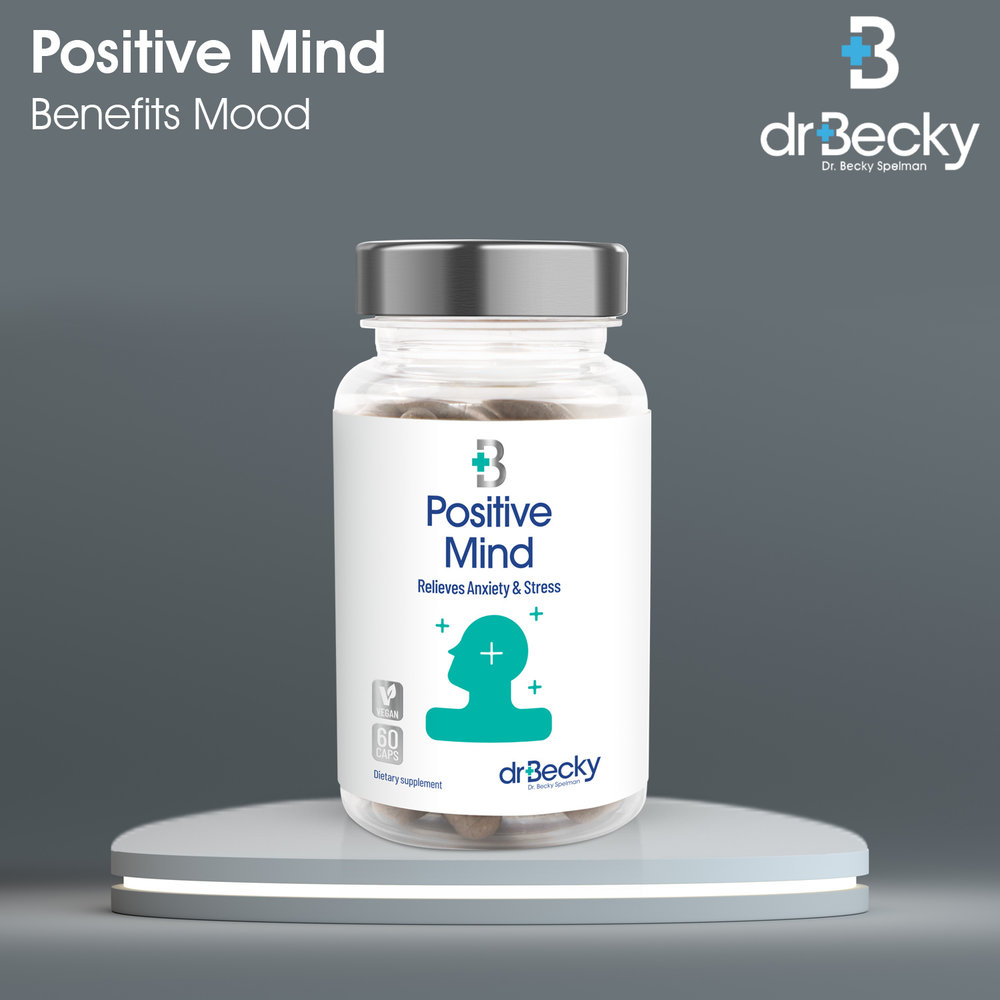 Dr Becky Positive Mind |  Formule tegen Stress en Spanning | 60  Vegan capsules Dr Becky Positive Mind |  Formule tegen Stress en Spanning | 60  Vegan capsules
