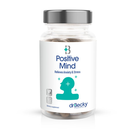 Dr Becky Positive Mind | Formula against Stress and Tension | 60 Vegan capsules Dr Becky Positive Mind | Formula against Stress and Tension | 60 Vegan capsules