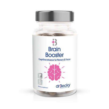 Dr Becky Brain Booster | Concentratie & Prestaties | Nootropics | 60 Vegan capsules Dr Becky Brain Booster | Concentratie & Prestaties | Nootropics | 60 Vegan capsules