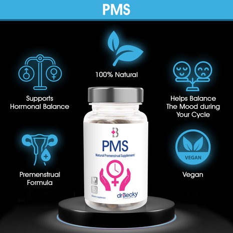 Dr Becky PMS | Premenstrual Formula | 60 Vegan capsules