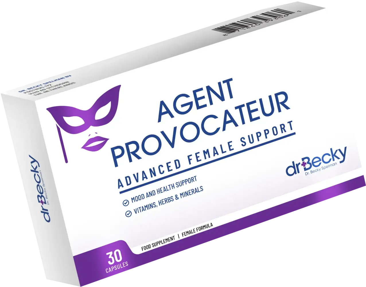 Dr Becky Agent Provocateur | Libido Female | Aphrodisiac | 30 Vegan capsules Dr Becky Agent Provocateur | Libido Female | Aphrodisiac | 30 Vegan capsules