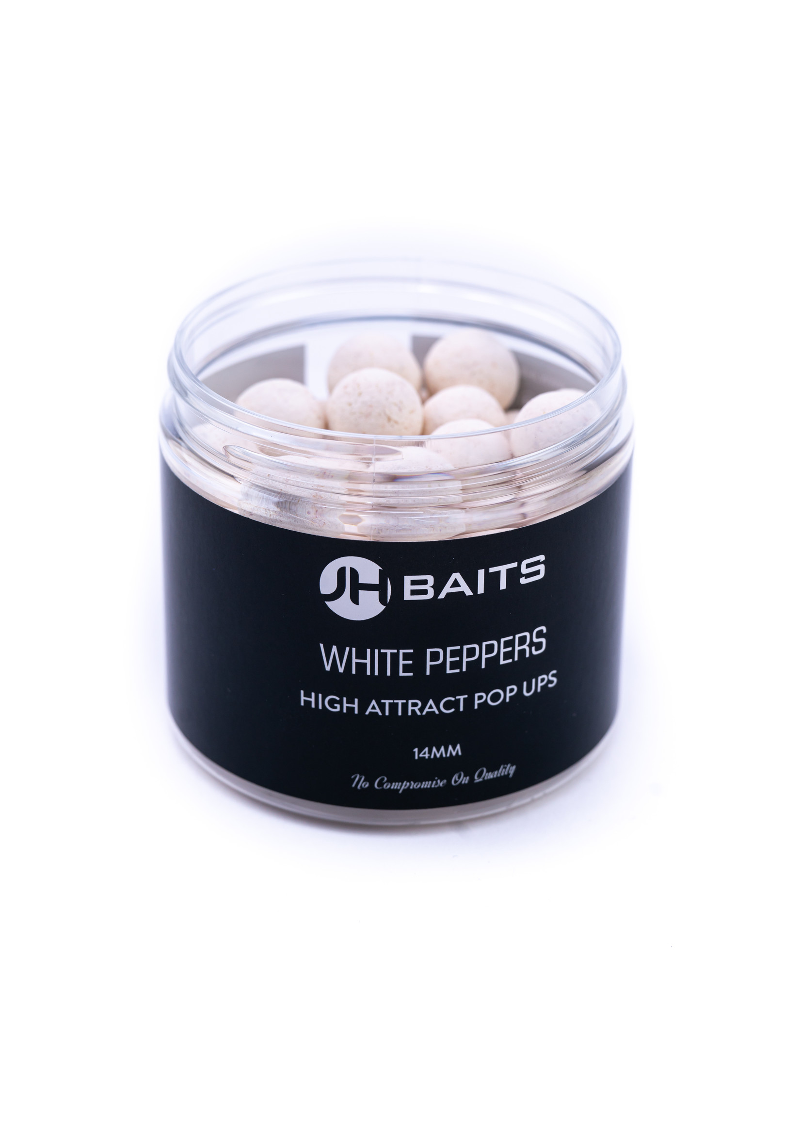 JH Baits Gamme attractive. Pop up blanche au poivre