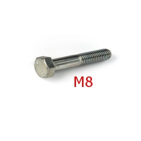 M8-Schrauben, Muttern, Unterlegscheiben und Bolzen