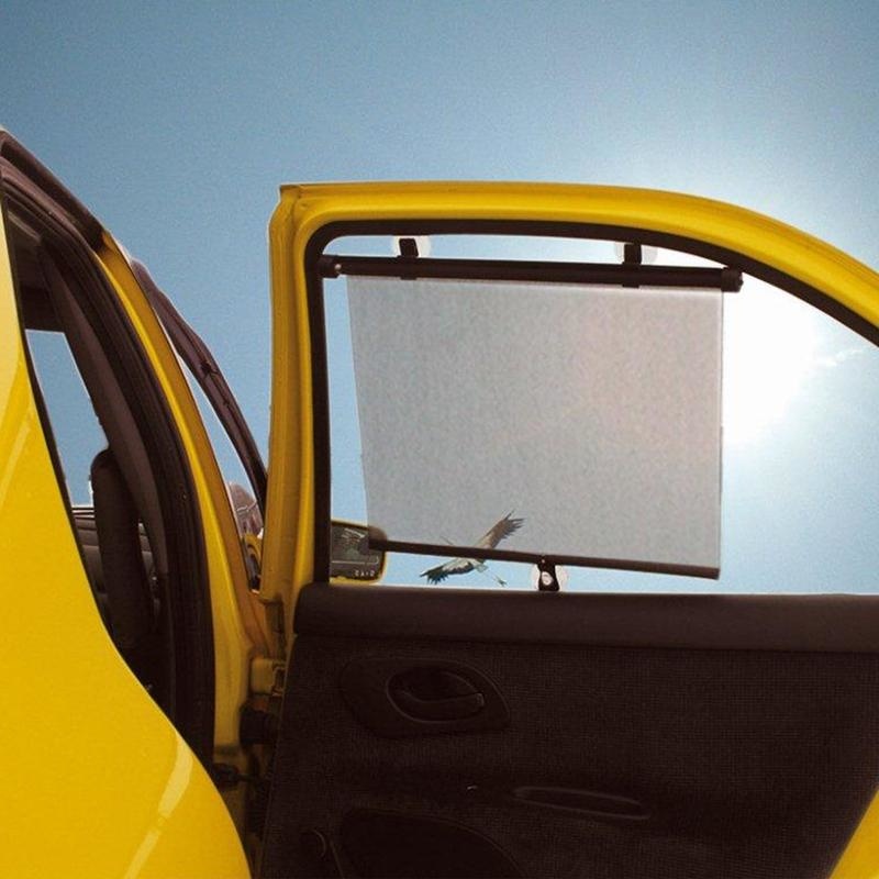 Auto-Sonnenrollo, Sonnenschutz Auto, Auto-Sonnenblende, 2 Stück  Sonnenrollos